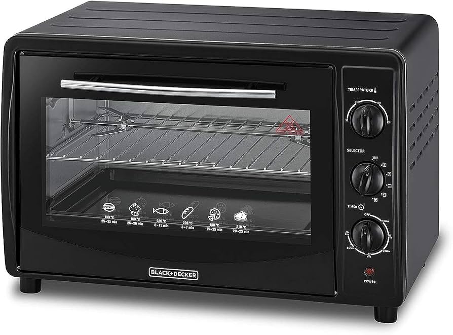 Black & Decker Electric Grill TRO45RDG 45 Liters Black