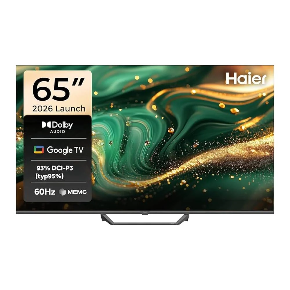 شاشة هاير 65 بوصة QLED سمارت Google TV H65S80GUX