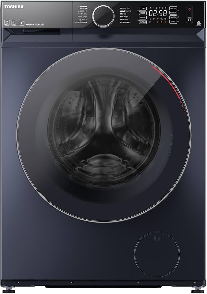 Toshiba Washing Machine TWD-BM100GF4EG(MK) Wash 9 KG / Dry 6 KG Morandi Grey