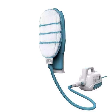 Black and Decker Electric Steam Mop 1000 Watt, White x Blue, FSH10SM-01