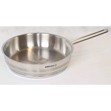 Frying pan stainless steel korkmaz size 24