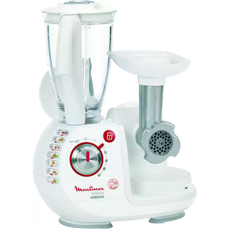 Moulinex Master Chef Food Processor 1000 Watt, 38 function, White FP7371 BM