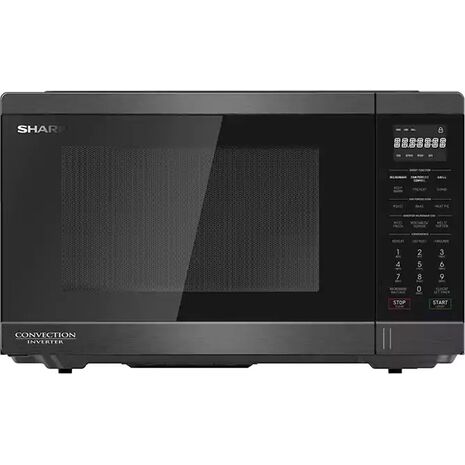 Microwave SHAR 32 Litre Convection Inverter With Grill, 1100 Watt, Black R-32CNI-BS2