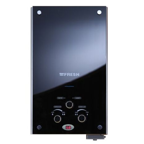 Fresh Gas Water Heater, 10 Liter, Digital, Black Crystal