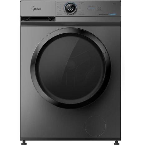 Washing Machine- Midea - Inverter - Steam -1400Rpm -Mf100W70B/Tt -8Kg - Silver