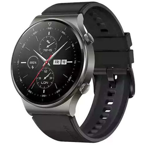 Huawei GT 2 Pro smart watch, Amoled touch Screen 1.39 inch, waterproof of 5 ATM, longterm battery, Bluetooth, Heart rate sensor, Night Black