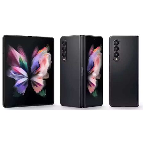 Samsung Galaxy Z Fold 3 Dual SIM Mobile, 256GB Internal Memory, 12GB RAM, 5G Network, Phantom Black