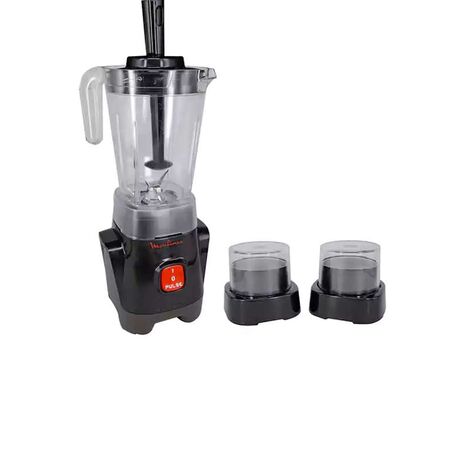 Moulinex Electric Blender 400 Watt With Grinder, 1.25 liter, Black LM2428 EG