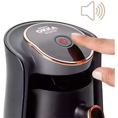 ماكينة قهوة أوكا تركى منيوا 480 وات، أسود &أحمر OK004k