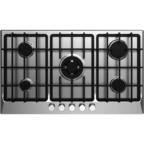 Fresh Built-in Hob, 5 Gas Burners, 60 x 90 cm, Stainless Steel, HAFR90CMSC1