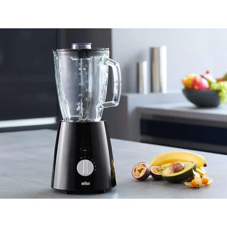 Braun Electric Blender 800 Watt stainless bowl, 1.75 liters, Black JB3060