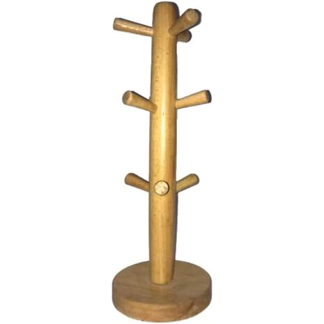 Ast and Mug Beech Wood Holder for 9 Cups