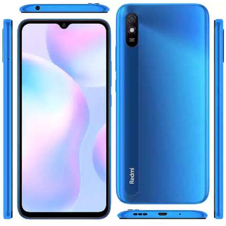 Xiaomi Redmi 9A Dual SIM, 32GB Internal Memory, 2GB RAM, 4G LTE, Sky Blue