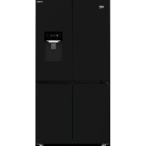 Beko Digital Refrigerator 565 Liters 4 Doors With Water Dispenser Black GNE134626BH