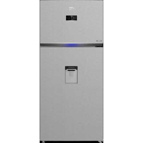 Beko RDNE650E60ZXR No Frost Digital Top Mount Freezer Refrigerator 630 Liters Dark Stainless Steel With Water Dispenser