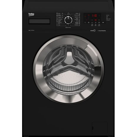 Beko Washing Machine 8 Kg Steam Black WTV8612XBCI