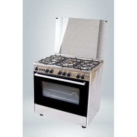 Cooker 5 Burner Techno Jazz Full Stainless With Fan For Oven Size 60/90