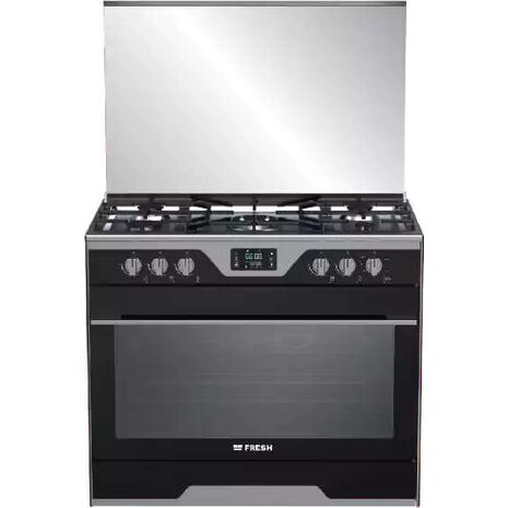 Fresh Matrix Cooker, 90 × 60 cm, 5 burners, Full Safety, cast iron holders, Touch Digital Display, stainless