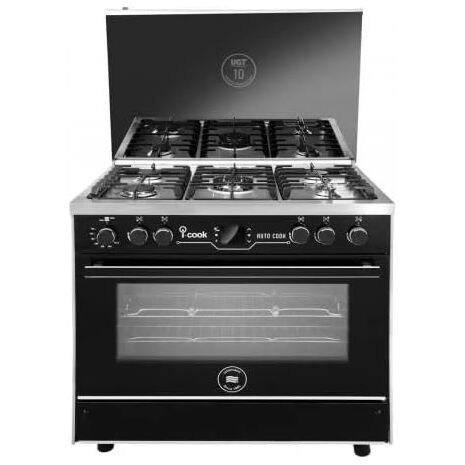 Unionaire iCook Auto Cook Gas Cooker, 5 Burners, Stainless Steel – C69SSGC511ICPS2FIS2WAL
