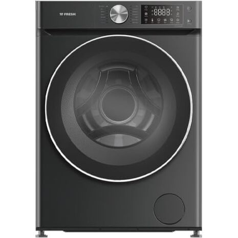 Fresh Washing Machine Automatic Inverter 9K 1400 Rolls Black