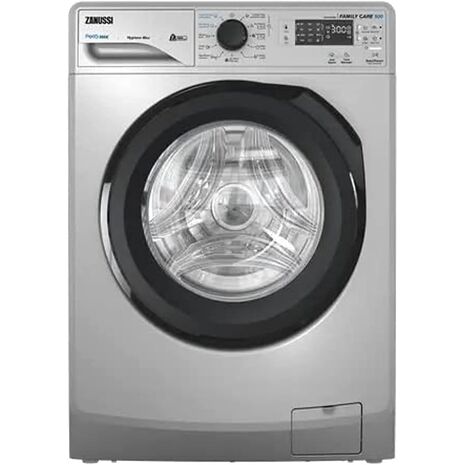 Zanussi Automatic Washing Machine, Digital Multi Program, TC4, 7 KG, 1200 RPM, Silver, Motor Universal, Black Door - ZWF7240SB5